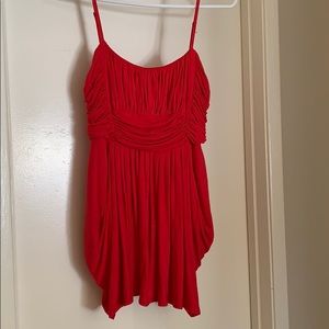 Red babydoll top